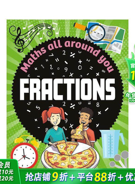 【现货】【数学无处不在】分数篇(精装) Maths All Around You: Fractions 英文儿童插画科普绘本 进口童书