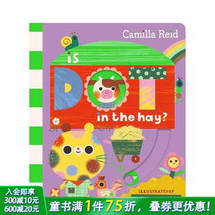 Dot 英文儿童趣味互动绘本 预售 英语早教进口书 Hay? 小点点藏在干草堆里吗？ the