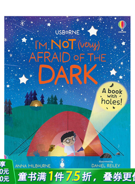 【预售】【洞洞书】我不是（很）怕黑 I'm Not (Very) Afraid of the Dark 原版英文插画绘本 进口英语儿童故事书 善优图书