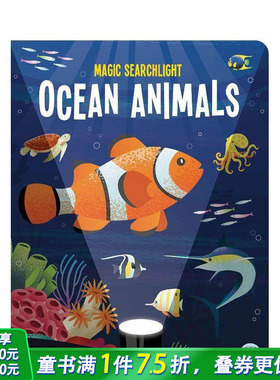 【预售】【魔法探照灯】海洋生物 Magic Searchlight - Ocean Animals 英文儿童插画科普绘本 进口童书