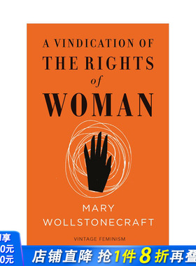 【现货】企鹅女性主义短经典：为女性辩护A Vindication of the Rights of Woman Mary Wollstonecraft 西方经典文学原版英文