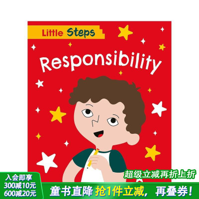 【预售】小步伐：责任 Little Steps: Responsibility 英文儿童插画故事绘本 进口童书