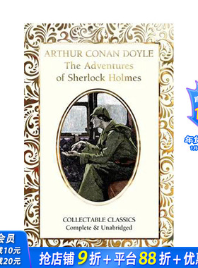 【现货】英文原版 福尔摩斯探案集英文传记【Flame Tree Collectable Classics】Adventures of Sherlock Holmes， 正版进口书籍