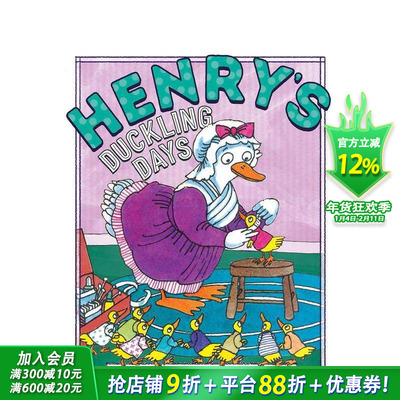 【预售】亨利的小鸭子时光 Henry'S Duckling Days 英文儿童插画故事科普绘本 进口童书