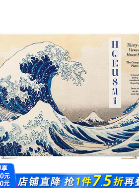 【预售】【TASCHEN】葛饰北斋：富岳三十六景 【XL 】Hokusai. Thirty-six Views  英文艺术画册画集 浮世绘木版画 正版进口书