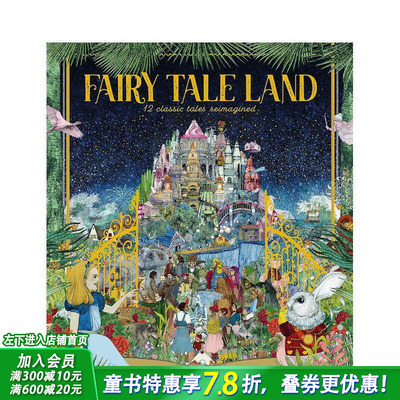 【预售】童话世界：12个重新构思的经典故事 Fairy Tale Land: 12 classic tales reimagined 英文儿童故事 英语拓展阅读进口书