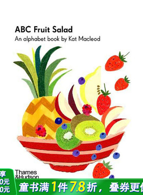 【现货】英文原版  ABC水果沙拉ABC Fruit Salad  纸板书绘本 英语早教认知启蒙 Kat Macleod插画 进口儿童图书 善优童书