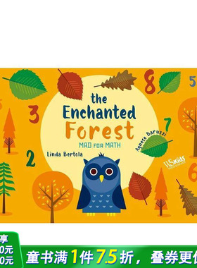 【预售】【疯狂数学】魔法森林奇遇记 【Mad for Math】The Enchanted Forest 英文儿童插画科普故事绘本 进口童书