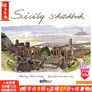 【现货】英文原版 西西里岛速写本 【Sketchbooks】Sicily Sketchbook 英文艺术技法与入门赏析 正版进口书籍 善优图书