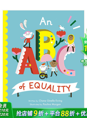 【现货】平等ABCAn ABC of Equality 3-6岁儿童趣味英语启蒙学前教育彩图绘本 英文版 字母讲故事系列社会关系【善优童书】