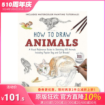 【预售】如何画动物 How to Draw Animals 原版英文艺术画册画集 正版进口图书