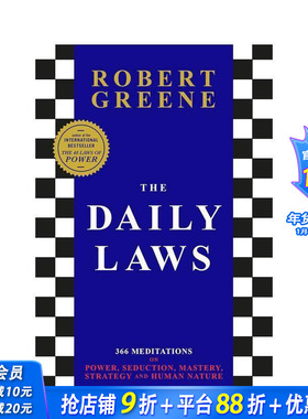 【预售】每日法则：关于权力、诱惑、掌控、策略和人性的冥想 The Daily Laws纽约时报书作家Robert Greene 英文正版进口书