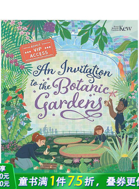 【预售】植物园邀请函 An Invitation to the Botanic Gardens 英文儿童插画科普绘本 进口童书