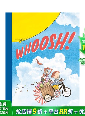 【预售】嗖！和爷爷的奇幻飞行 Whoosh!:Adventures with Grandad 凯特·格林纳威奖得主Sam Usher 英文儿童插画故事绘本进口书