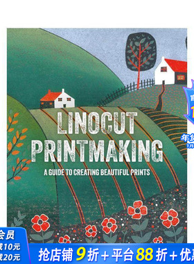 【预售】麻胶版画制作技法：打造精美印艺完全指南 Linocut Printmaking 原版英文艺术画册画集 正版进口书
