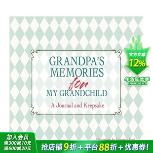 【预售】祖父赠孙辈的回忆录：珍藏手札 Grandpa's Memories for My Grandchild 英文儿童趣味互动绘本 英语早教进口书
