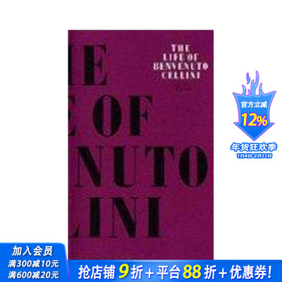 【预售】本韦努托?切利尼传 The Life of Benvenuto Cellini 原版英文艺术画册画集 正版进口书