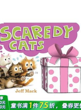 【预售】害怕的猫 Scaredy Cats 英文儿童插画故事绘本 进口童书