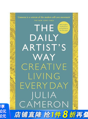 【预售】艺术家的每日之道：创意生活每一天 The Daily Artist's Way 英文生活综合 每日名言 简短冥想 全年日记提示 正版进口书