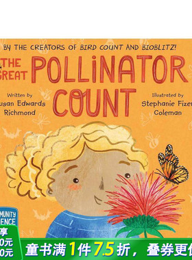 【预售】【社区科学大行动！】小昆虫普查日 【Community Science Counts!】The Great Pollinator Count 英文儿童插画科普绘本书