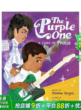 【现货】紫色：普林斯的故事 The Purple One?:?A Story of Prince 王子 英文儿童插画故事绘本 进口童书