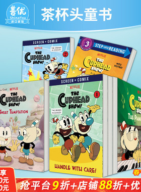 【现货多册选拍】茶杯头儿童漫画/绘本 Cuphead Volume Comic Capers & Curios Mugman惊险刺激冒险故事英语阅读 英文进口书  6岁+
