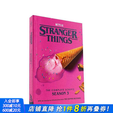 【预售】怪奇物语：第三季完整剧本 Stranger Things: The Complete Scripts， Season 3 原版英文生活 正版进口书