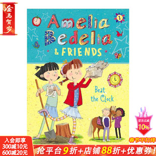 【现货】【阿米莉亚·贝德莉亚】1:抢先一步 Amelia Bedelia&Friends:Beat the Clock 英文儿童分级章节桥梁故事书 进口童书