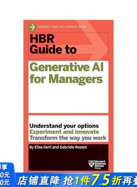 【预售】【哈佛商业评论指南系列】生成式人工智能管理指南 HBR Guide to Generative AI for Managers 英文社会科学 正版进口书