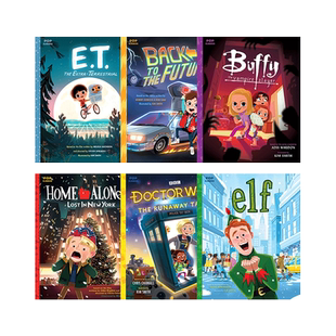 【现货多册选拍】当代电影绘本系列6册：ET外星人+回到未来+吸血猎人巴菲+小鬼当家+神秘博士+精灵巴迪Elf 经典电影故事儿童绘本