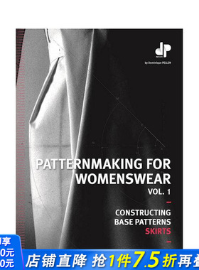 【预售】女装裁剪卷1：裙子 Patternmaking for Womenswear Vol1 原版英文服装设计 正版进口书
