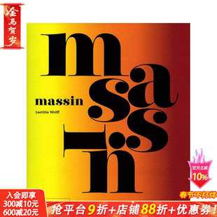 【预售】罗伯特·马辛 Massin 原版英文字体图案标志设计 正版进口书