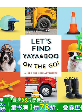 【预售】寻找亚亚和布布：躲猫猫大冒险 实景观察力绘本【Find Momo】Let's Find Yaya and Boo on the Go!英文儿童趣味互动书