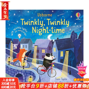 【现货】英语原版 闪闪发光的夜空Twinkly Twinkly Night Time 英文儿童艺术插画绘本故事 进口图书 善优童书