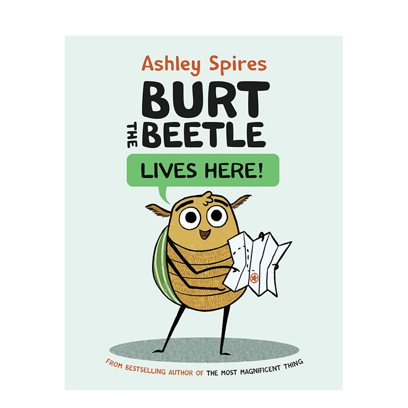 【预售】英文原版 甲壳虫伯特住在这里! Burt the Beetle Lives Here! 英文漫画 正版进口书籍 善优图书