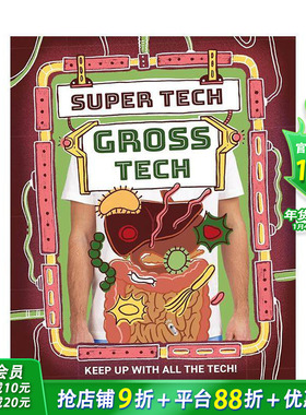 【现货】【超能科技启蒙】重口味篇 【Super Tech】Gross Tech 英文儿童绘本 趣味科普进口书 英国KS2科学课标补充读物 STEM科普