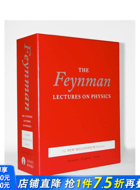【预售】费曼物理学讲义3册套装 FEYNMAN LECTURES ON PHYSICS， BOXED SET 原版英文社会科学 正版进口书