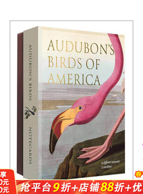 【预售】奥杜邦的美国鸟类：阿贝维尔感谢卡套装 Audubon's Birds of America:An Abbeville Notecard Set 原版明信片 正版进口书