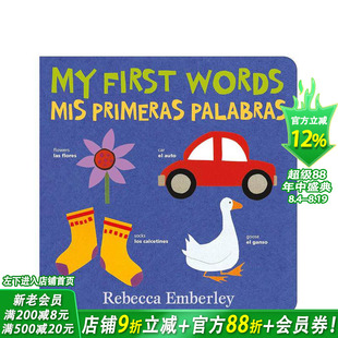 【预售】我的第一句话（西班牙语版） My First Words / Mis Primeras Palabras 英文儿童自然拼读 小语种早教进口绘本书