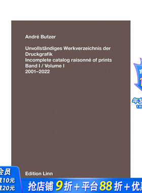 【预售】安德烈·布特兹：不完整的版画全集目录 Incomplete Catalog Raisonné of Prints 原版英文艺术画册画集 正版进口图书