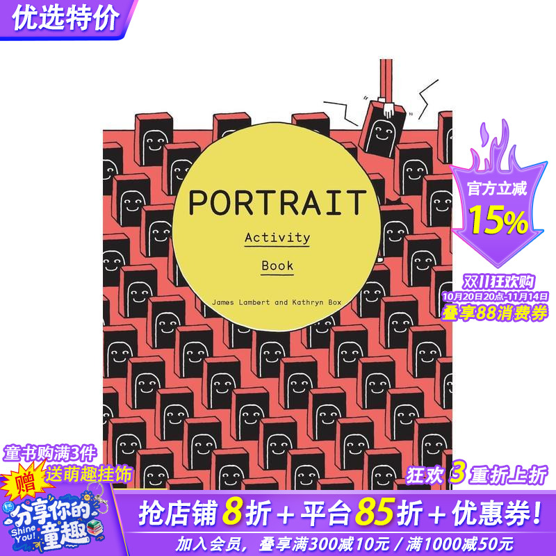 【预售】【Tate艺术活动手册】肖像 Portrait: Activity Book 泰特美术馆 英文儿童艺术启蒙插画绘本 进口童书