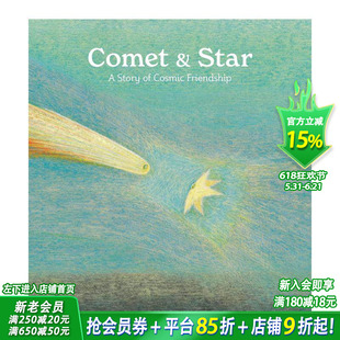 【预售】彗星与星星 李笛 李真希 博洛尼亚书展年度插画师 Comet & Star 韩国小众绘本 英文儿童插画故事绘本 进口童书