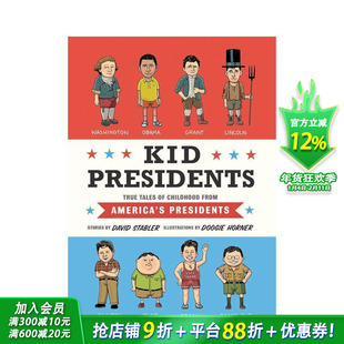 【现货】【名人童年故事】总统们 【Kid Legends】Kid Presidents 12岁+英文小说故事 英语阅读拓展读物 进口童书