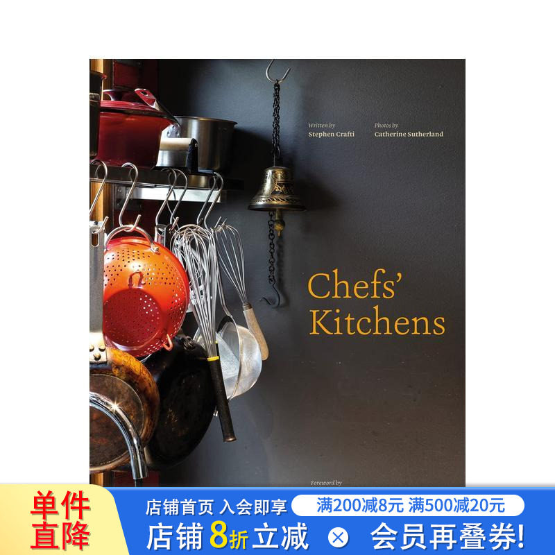 【预售】大厨的厨房：走进澳大利亚美食鉴赏家的家 Chefs' Kitchens原版英文室内设计装饰 正版进口书