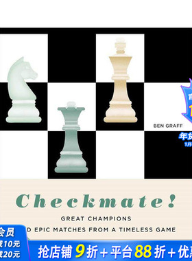 【预售】将军！永恒棋局中的伟大与史诗对决 Checkmate!  原版英文运动 正版进口书