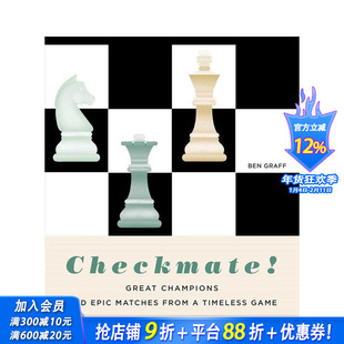 【预售】将军！永恒棋局中的伟大与史诗对决 Checkmate!  原版英文运动 正版进口书