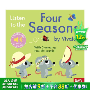 【现货】【我的声音启蒙】发声书：聆听维瓦尔第:四季 Listen to…:Four Seasons by Vivaldi 英文儿童趣味互动绘本书 英语早教