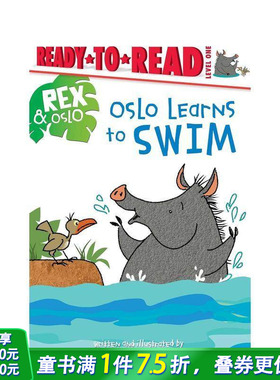 【预售】英文原版 奥斯陆学会了游泳Oslo Learns to Swim 儿童英语艺术插画绘本精装 3岁+ 进口图书 善优童书