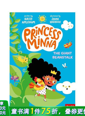 【预售】米娜公主:巨大的豆茎 Princess Minna: The Giant Beanstalk 英文儿童初级章节桥梁书 英语进口读物
