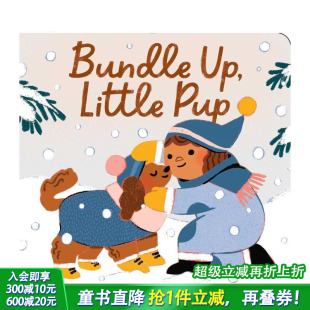 进口童书 穿上你 英文儿童插画科普故事绘本 Pup Little Bundle 小狗狗 保暖衣 预售